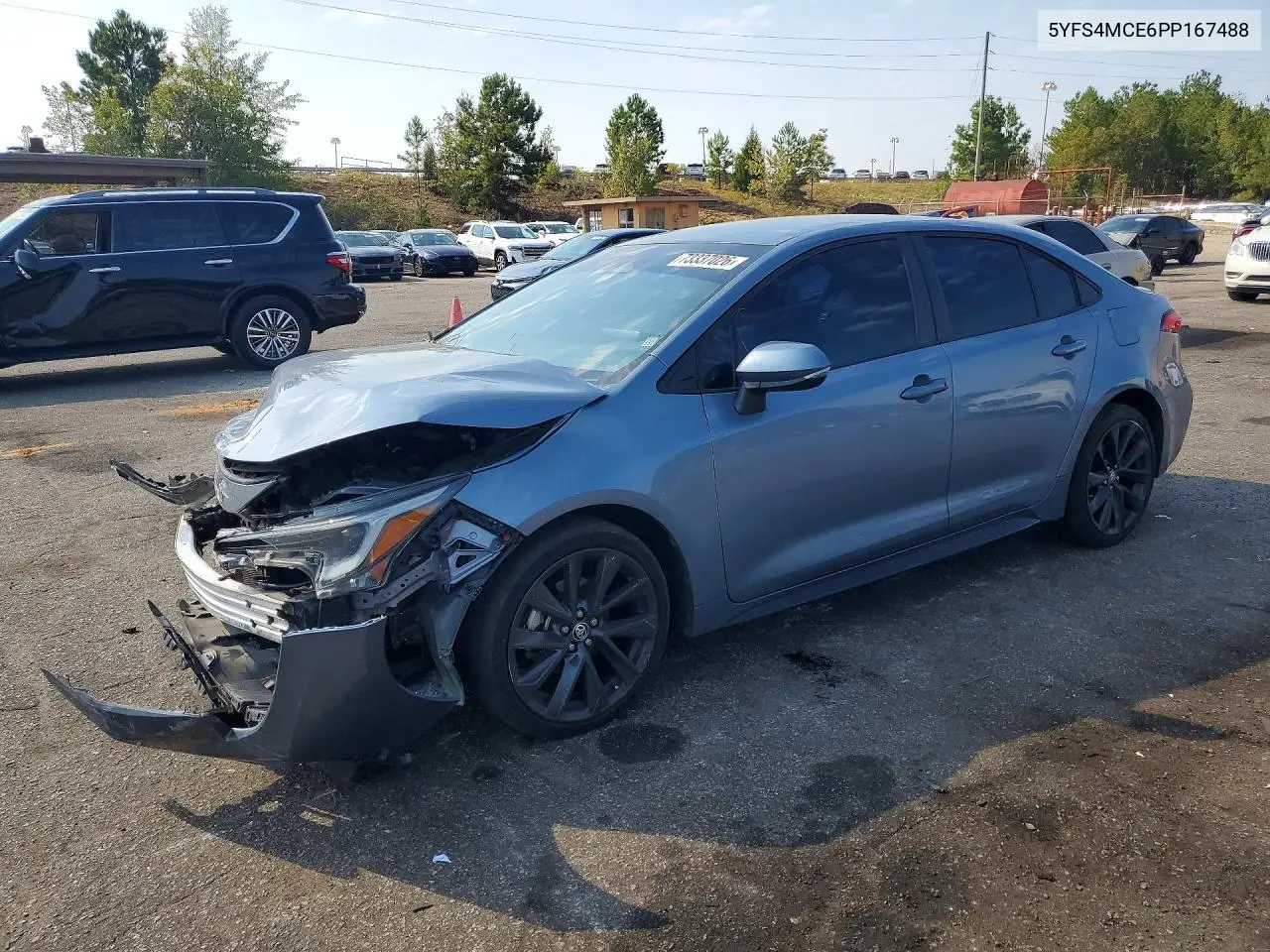 TOYOTA COROLLA 2023, VIN 5YFS4MCE6PP167488
