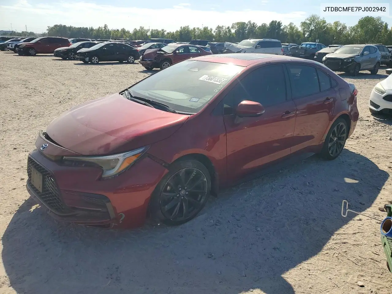 TOYOTA COROLLA 2023, VIN JTDBCMFE7PJ002942