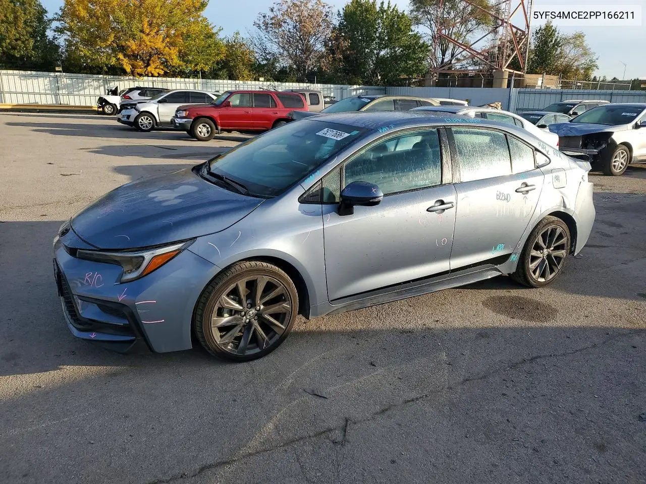 TOYOTA COROLLA 2023, VIN 5YFS4MCE2PP166211