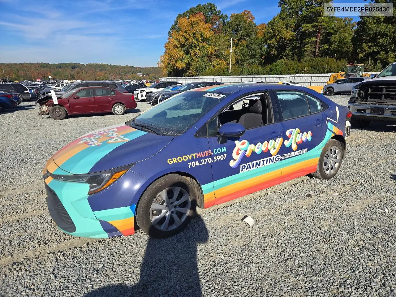 TOYOTA COROLLA 2023, VIN 5YFB4MDE2PP025430