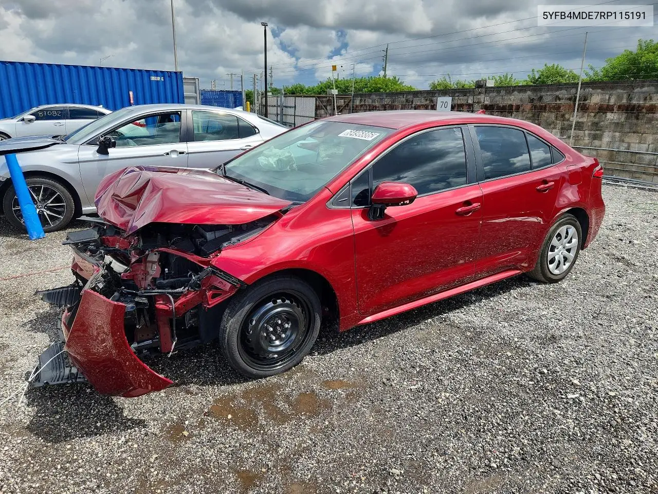 TOYOTA COROLLA 2024, VIN 5YFB4MDE7RP115191
