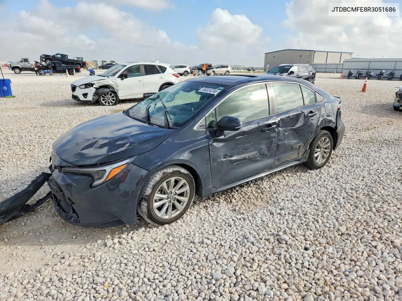 TOYOTA COROLLA 2024, VIN JTDBCMFE8R3051686