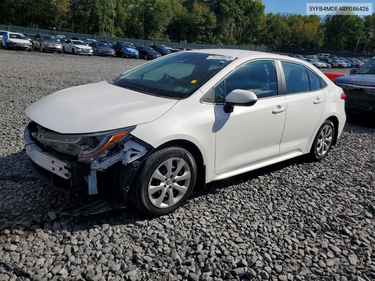 TOYOTA COROLLA 2024, VIN 5YFB4MDE4RP086426