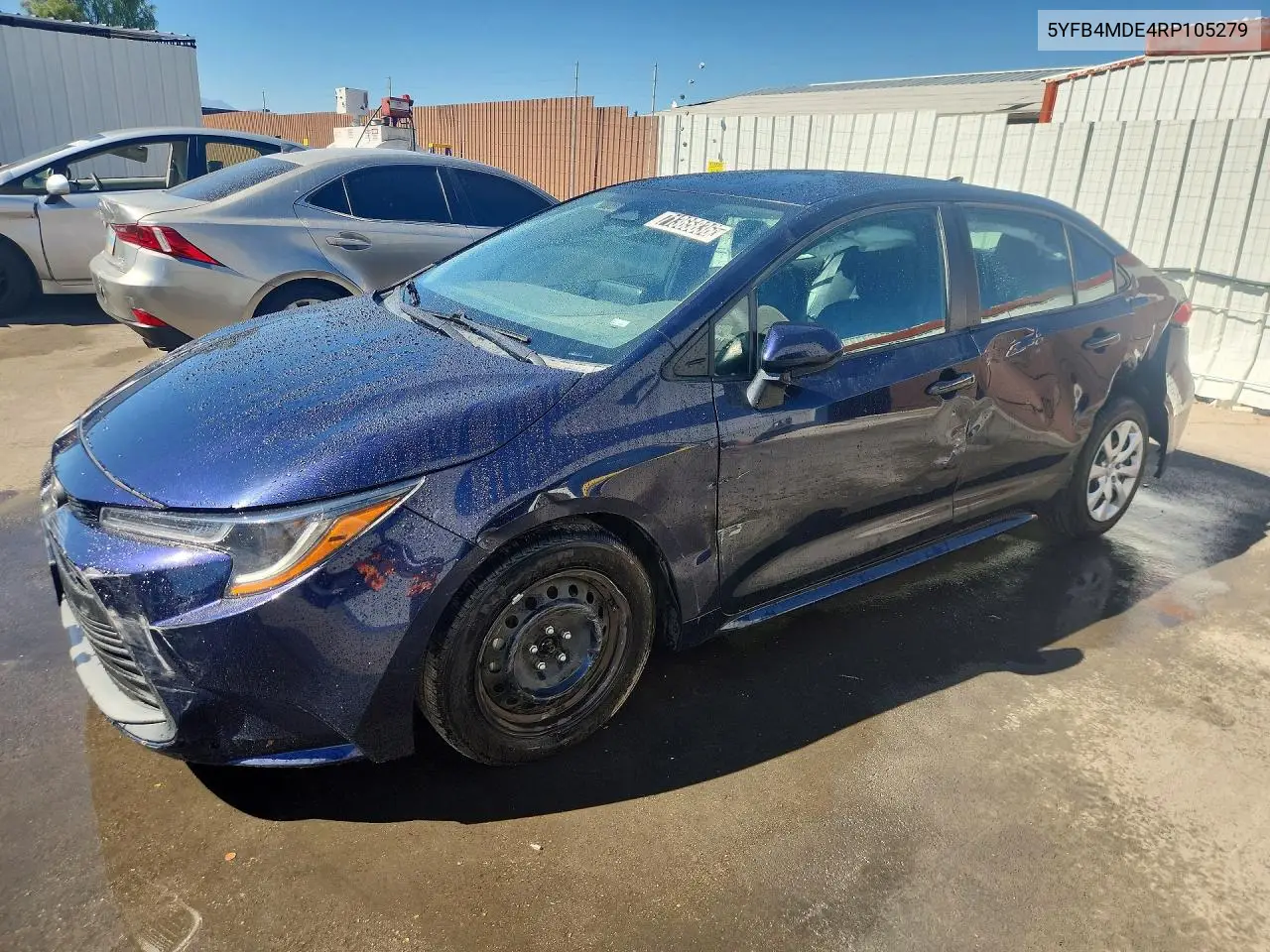 TOYOTA COROLLA 2024, VIN 5YFB4MDE4RP105279
