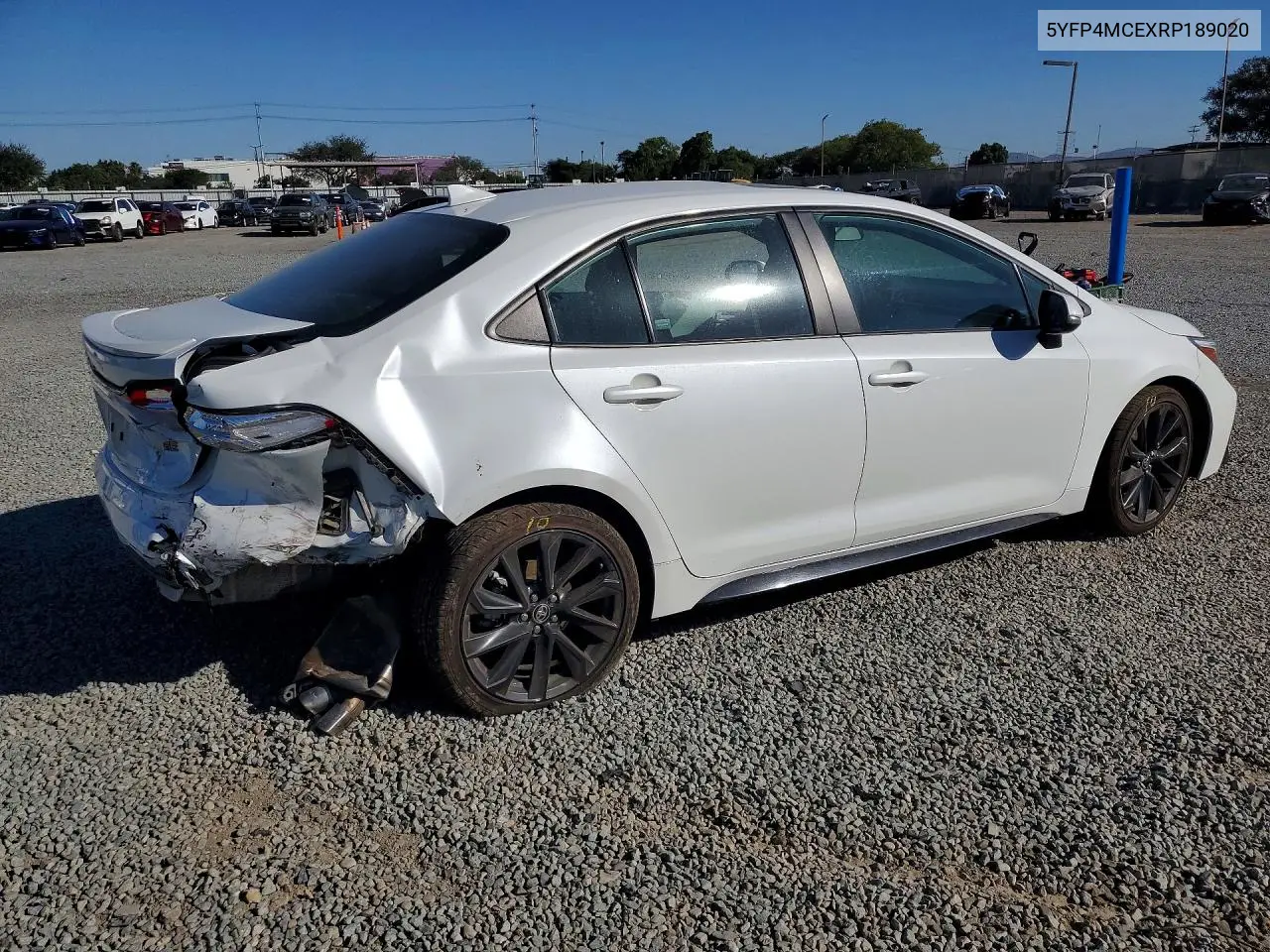 2024 TOYOTA COROLLA VIN 5YFP4MCEXRP189020 — фото 3