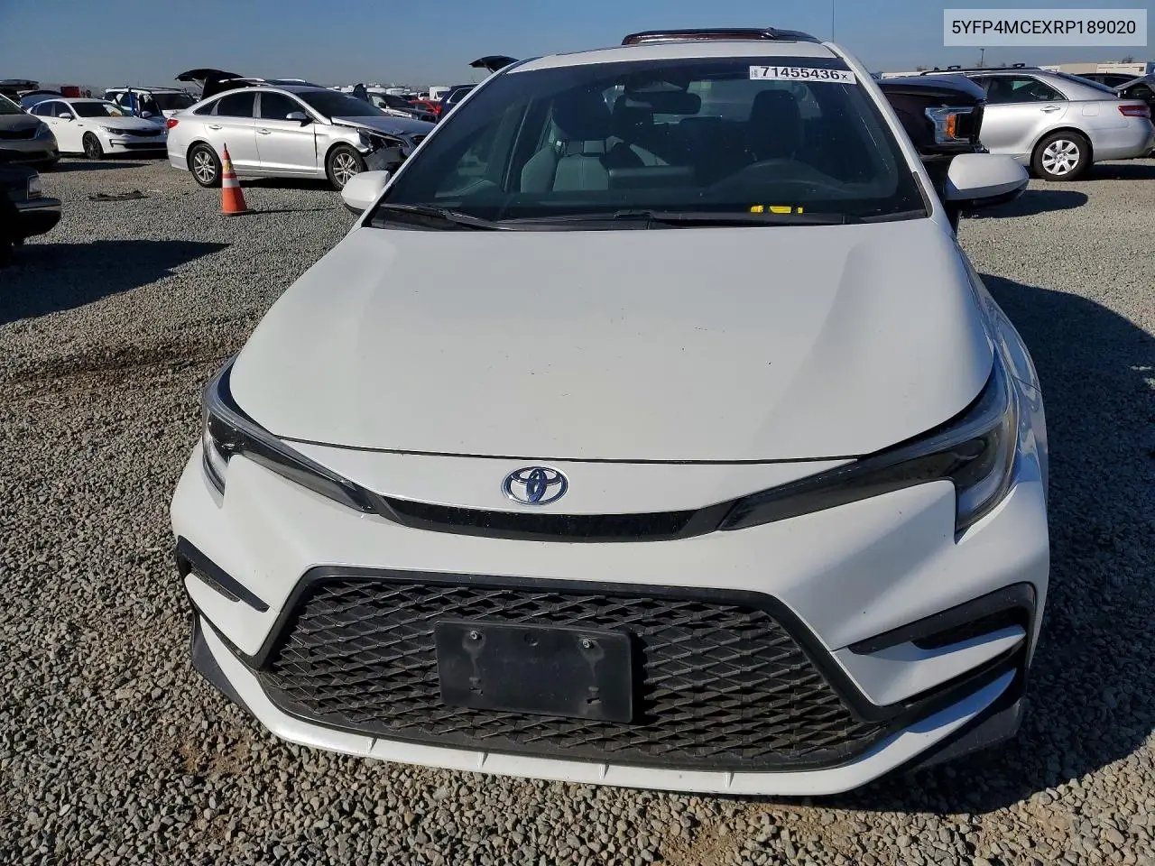 2024 TOYOTA COROLLA VIN 5YFP4MCEXRP189020 — фото 5