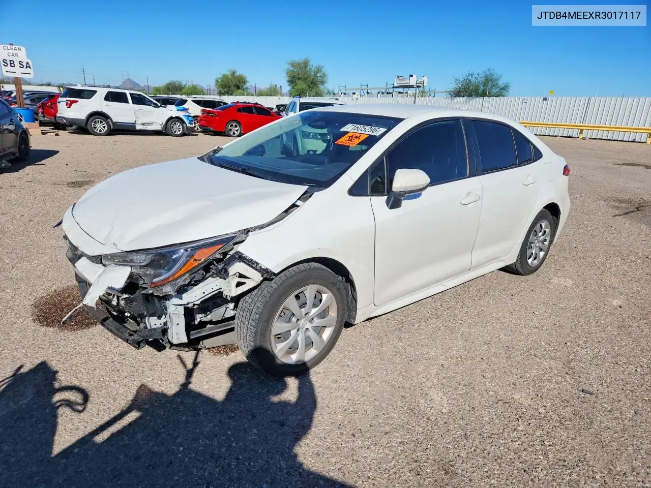 TOYOTA COROLLA 2024, VIN JTDB4MEEXR3017117