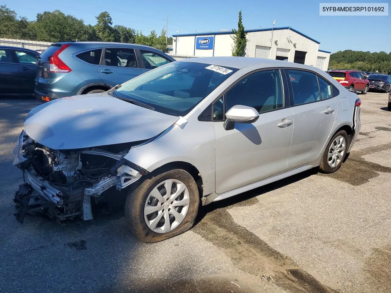 TOYOTA COROLLA 2024, VIN 5YFB4MDE3RP101692