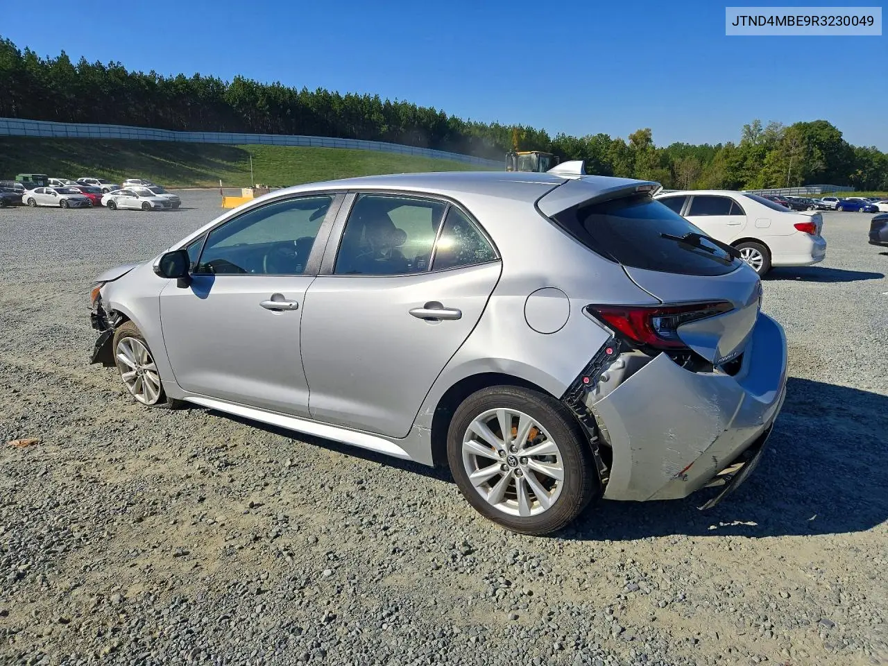 2024 TOYOTA COROLLA VIN JTND4MBE9R3230049 — фото 2