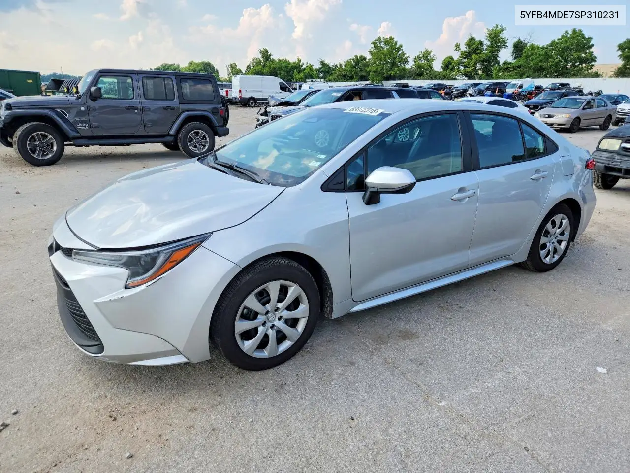 TOYOTA COROLLA 2025, VIN 5YFB4MDE7SP310231