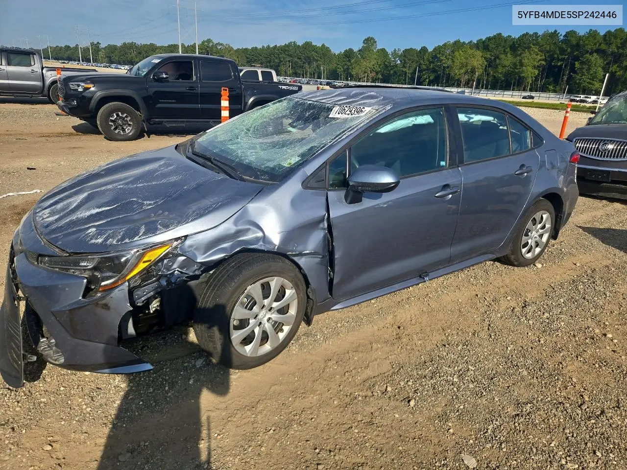 TOYOTA COROLLA 2025, VIN 5YFB4MDE5SP242446