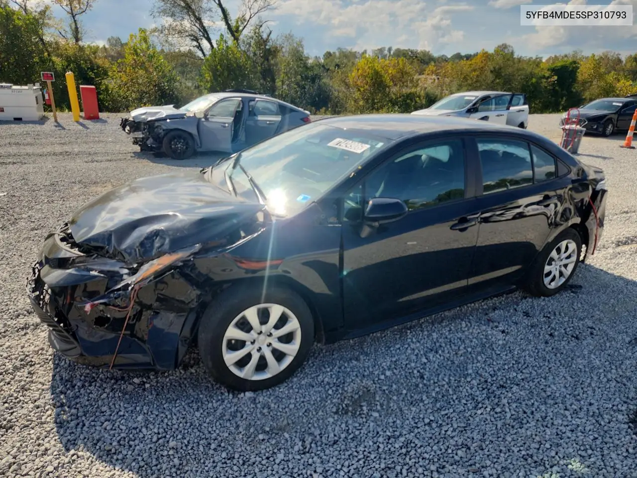 TOYOTA COROLLA 2025, VIN 5YFB4MDE5SP310793