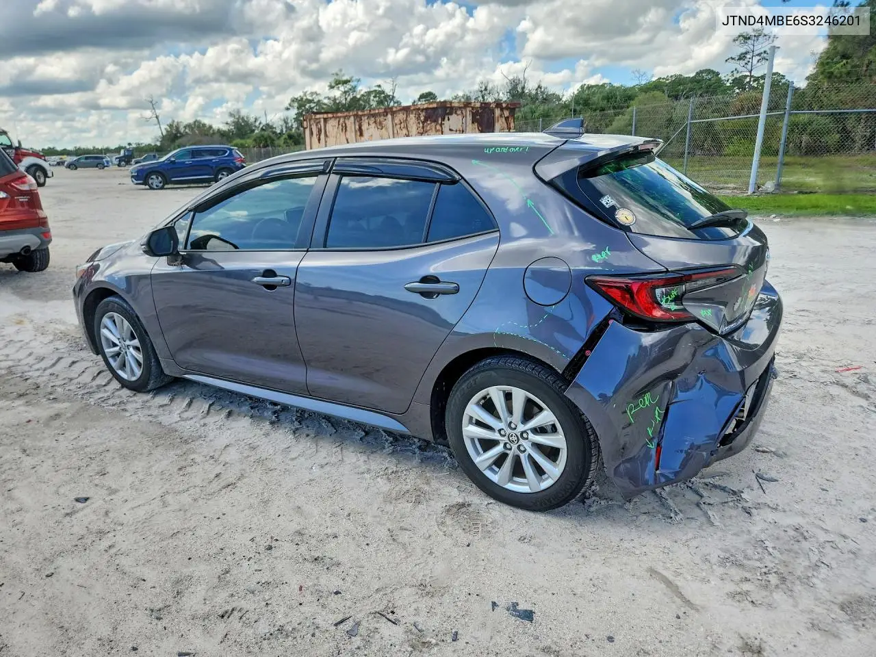 2025 TOYOTA COROLLA VIN JTND4MBE6S3246201 — фото 2
