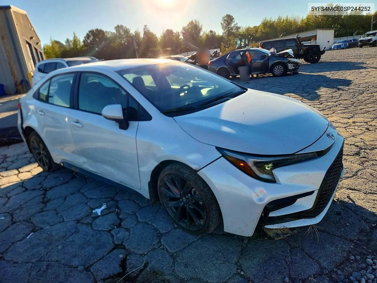 2025 TOYOTA COROLLA VIN 5YFS4MCE0SP244252 — фото 4