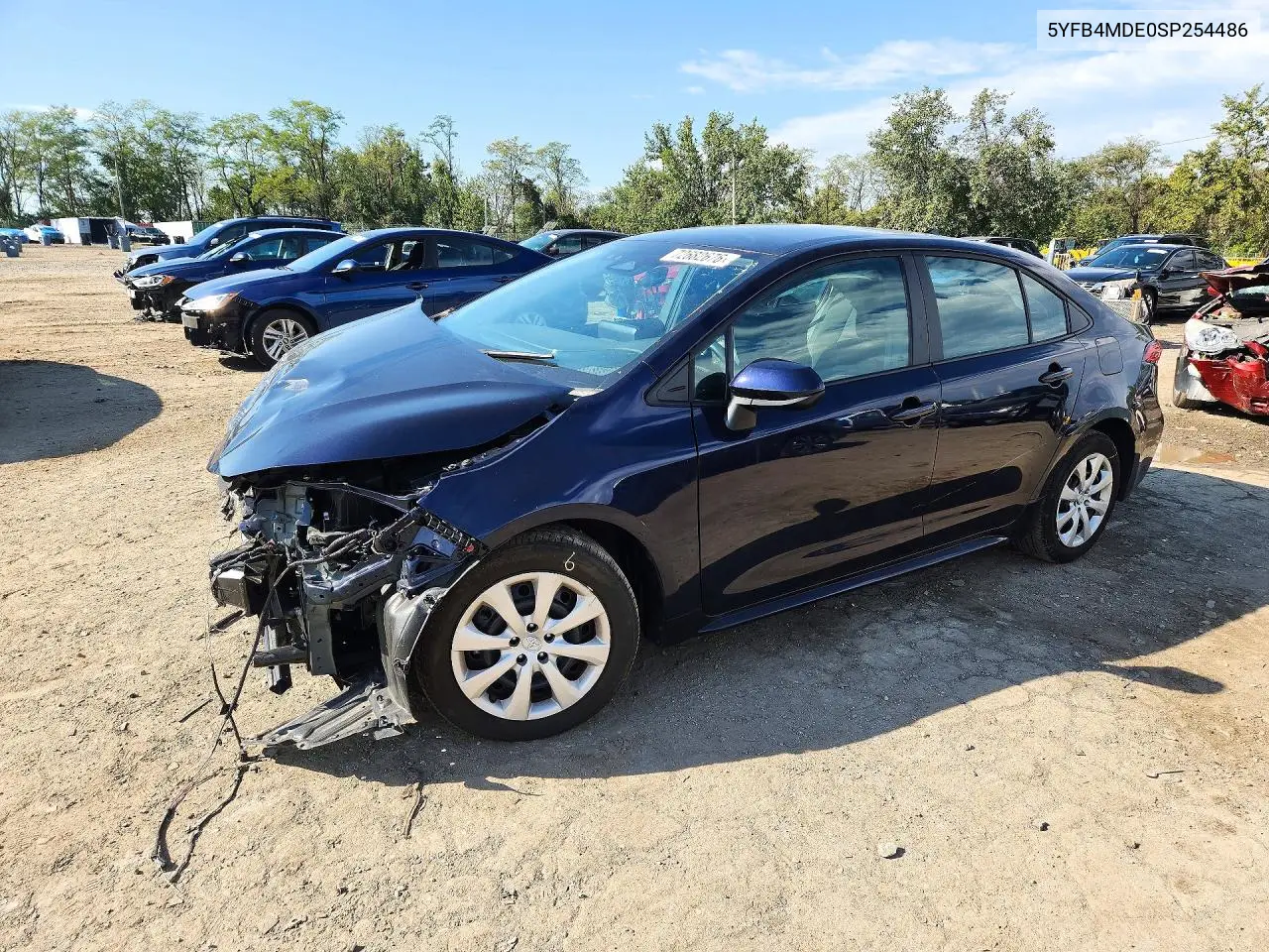 TOYOTA COROLLA 2025, VIN 5YFB4MDE0SP254486