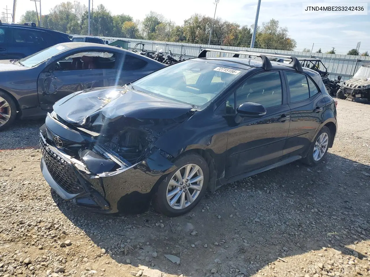 TOYOTA COROLLA 2025, VIN JTND4MBE2S3242436