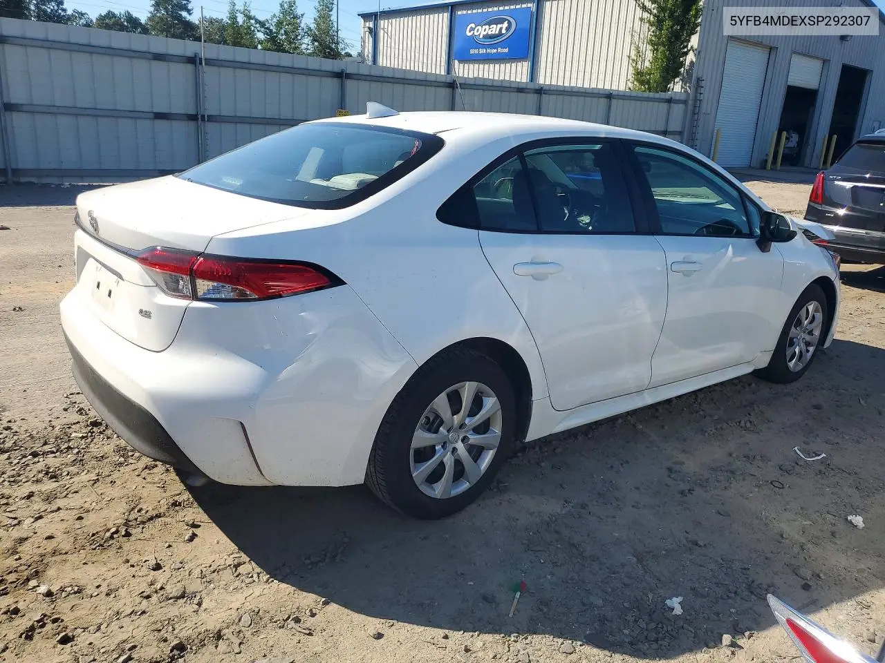 2025 TOYOTA COROLLA VIN 5YFB4MDEXSP292307 — фото 3