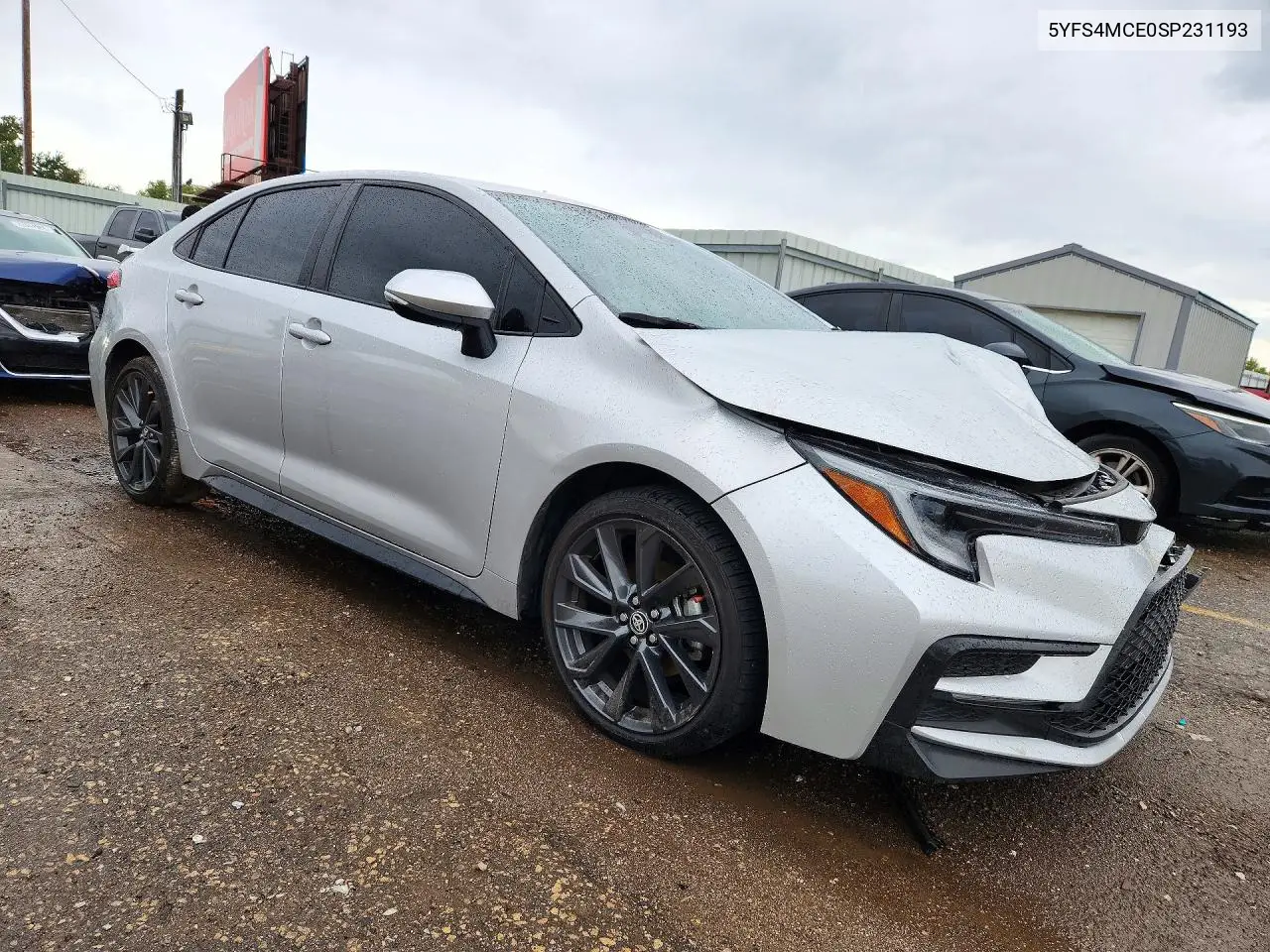 2025 TOYOTA COROLLA VIN 5YFS4MCE0SP231193 — фото 4