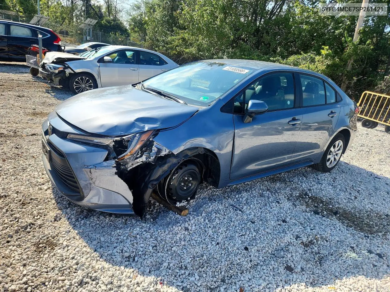 TOYOTA COROLLA 2025, VIN 5YFB4MDE7SP261421