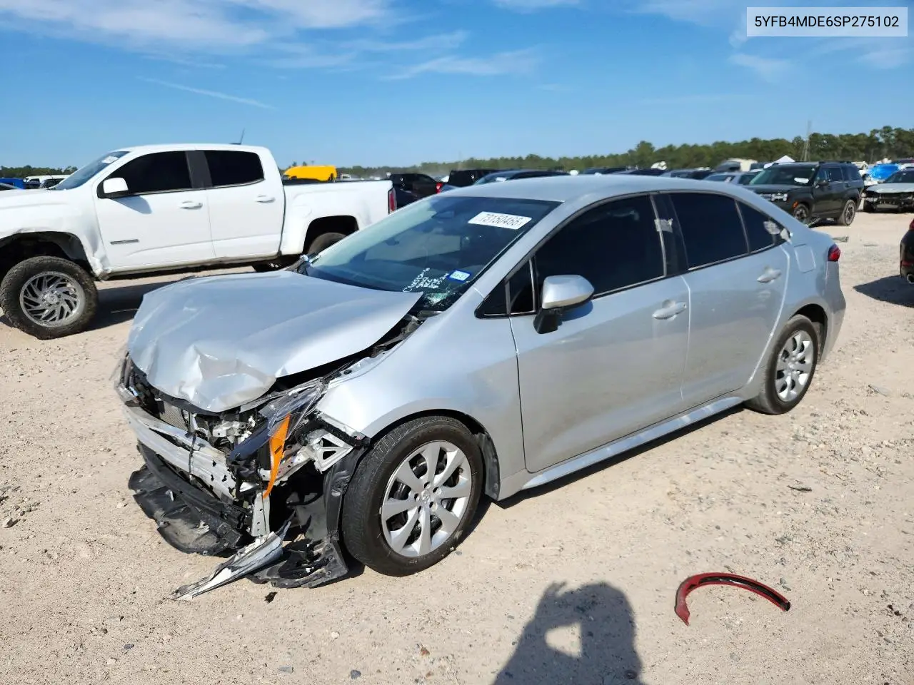TOYOTA COROLLA 2025, VIN 5YFB4MDE6SP275102