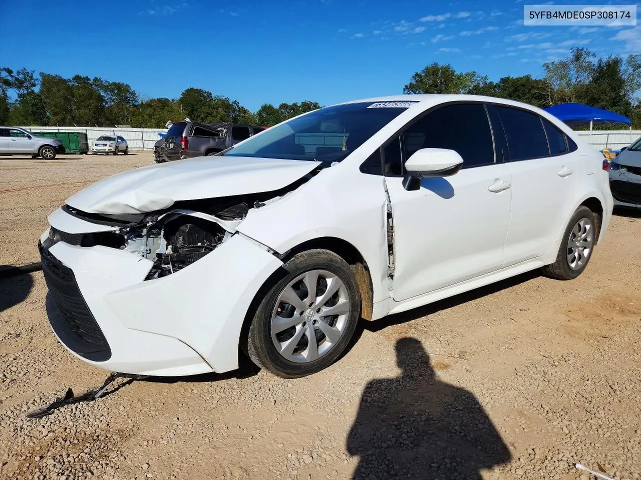 TOYOTA COROLLA 2025, VIN 5YFB4MDE0SP308174