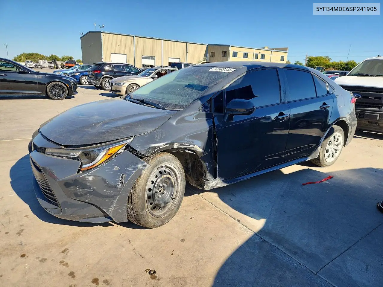 TOYOTA COROLLA 2025, VIN 5YFB4MDE6SP241905