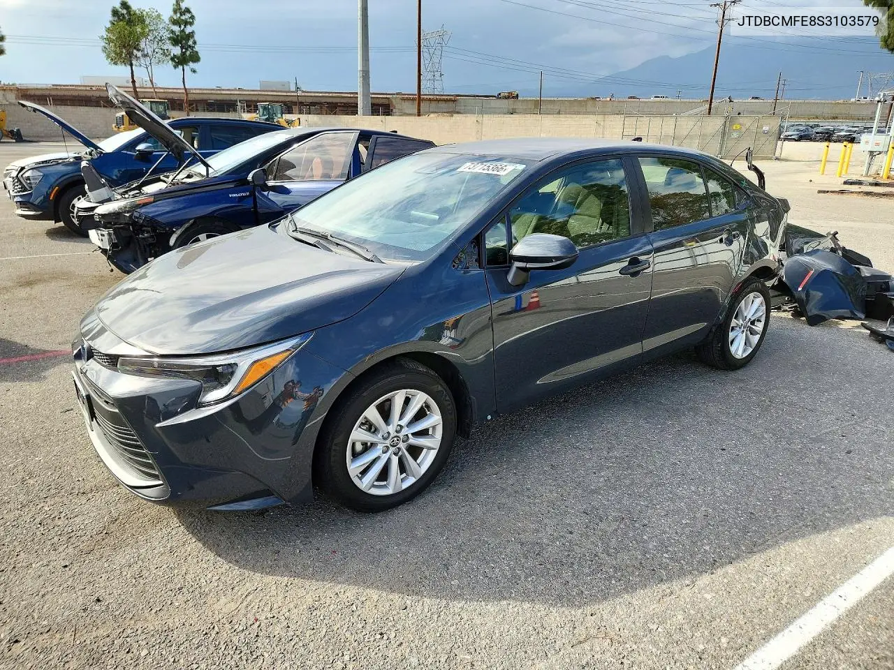 TOYOTA COROLLA 2025, VIN JTDBCMFE8S3103579