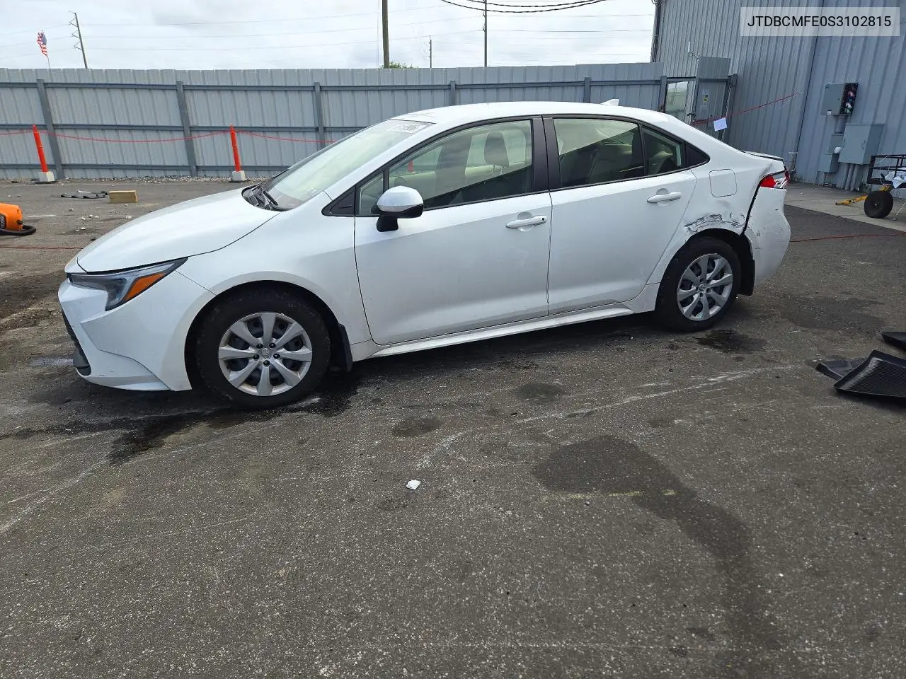 TOYOTA COROLLA 2025, VIN JTDBCMFE0S3102815