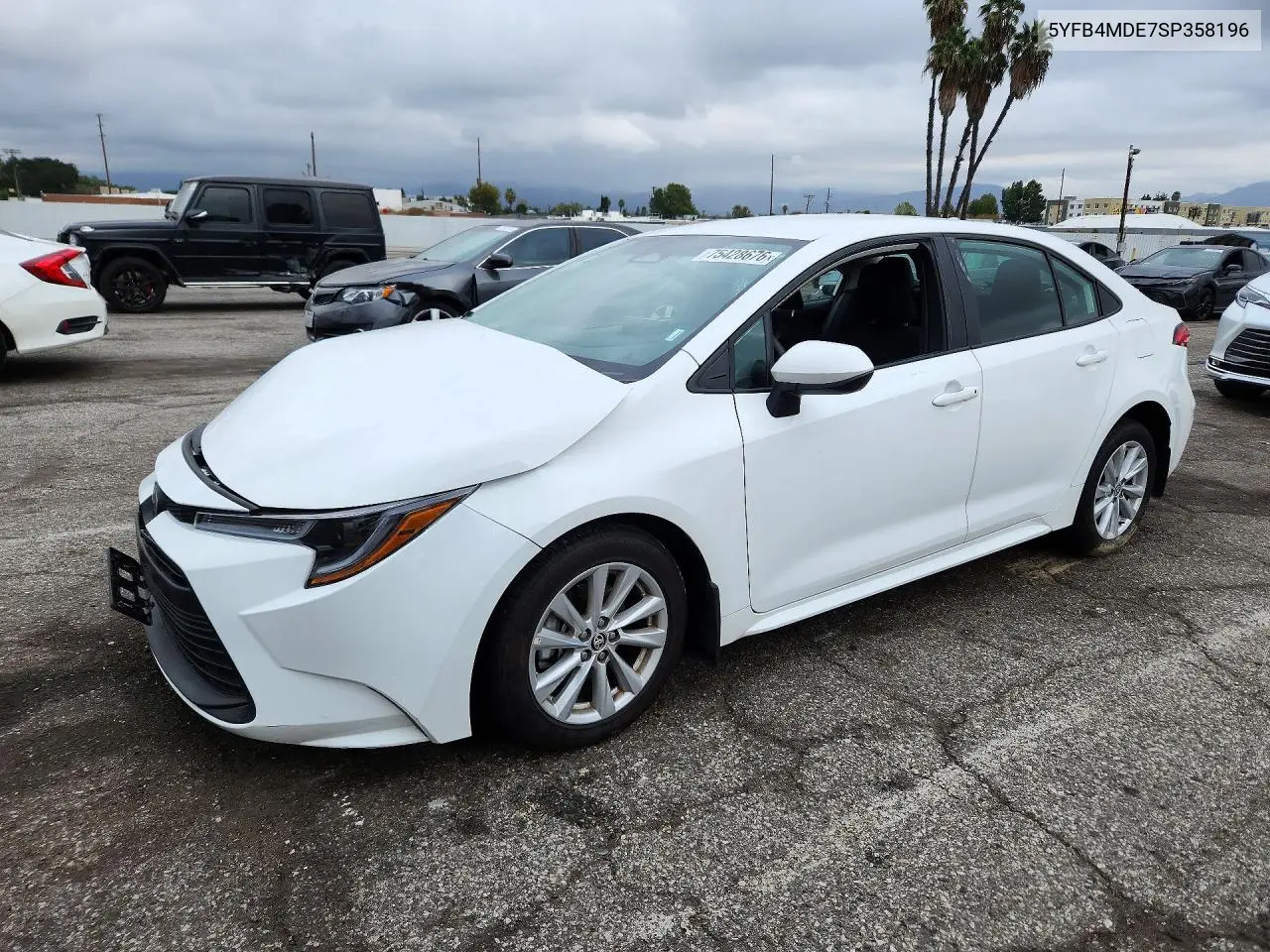 TOYOTA COROLLA 2025, VIN 5YFB4MDE7SP358196