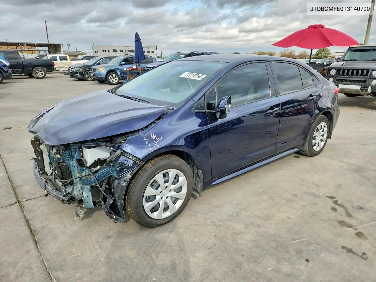 TOYOTA COROLLA 2026, VIN JTDBCMFE0T3140790