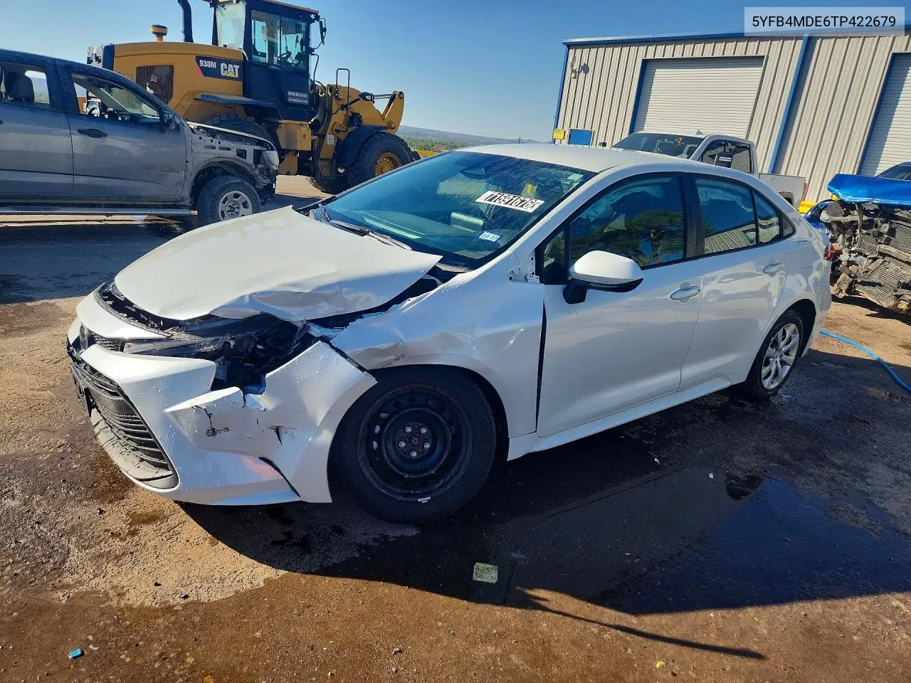 TOYOTA COROLLA 2026, VIN 5YFB4MDE6TP422679