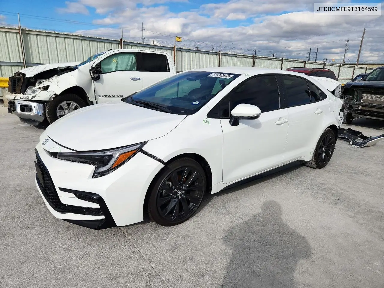 TOYOTA COROLLA 2026, VIN JTDBCMFE9T3164599