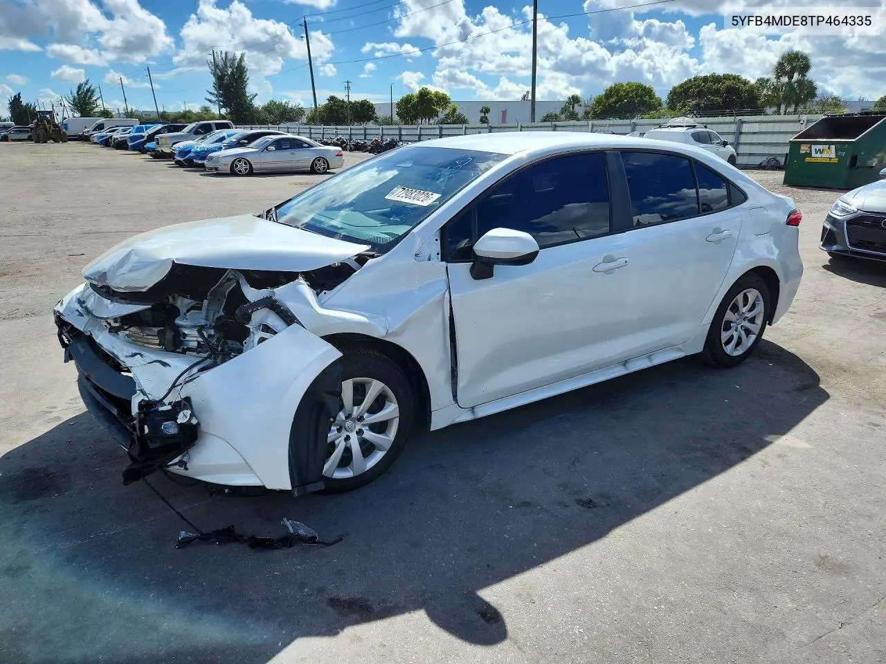 TOYOTA COROLLA 2026, VIN 5YFB4MDE8TP464335