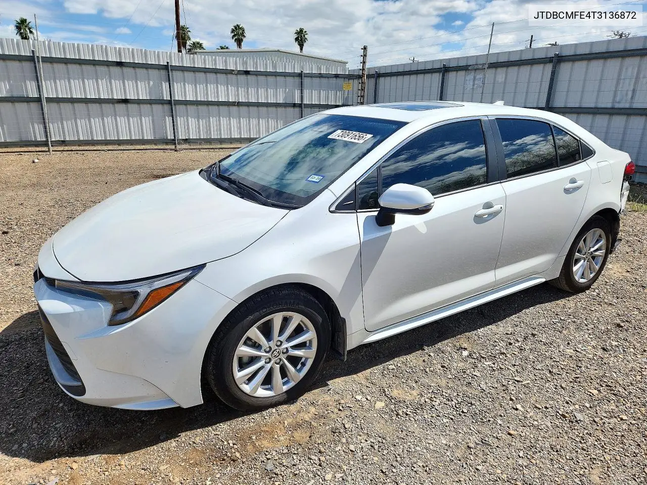 TOYOTA COROLLA 2026, VIN JTDBCMFE4T3136872