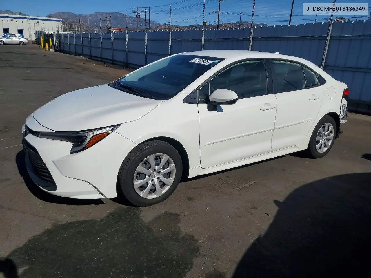 TOYOTA COROLLA 2026, VIN JTDBCMFE0T3136349
