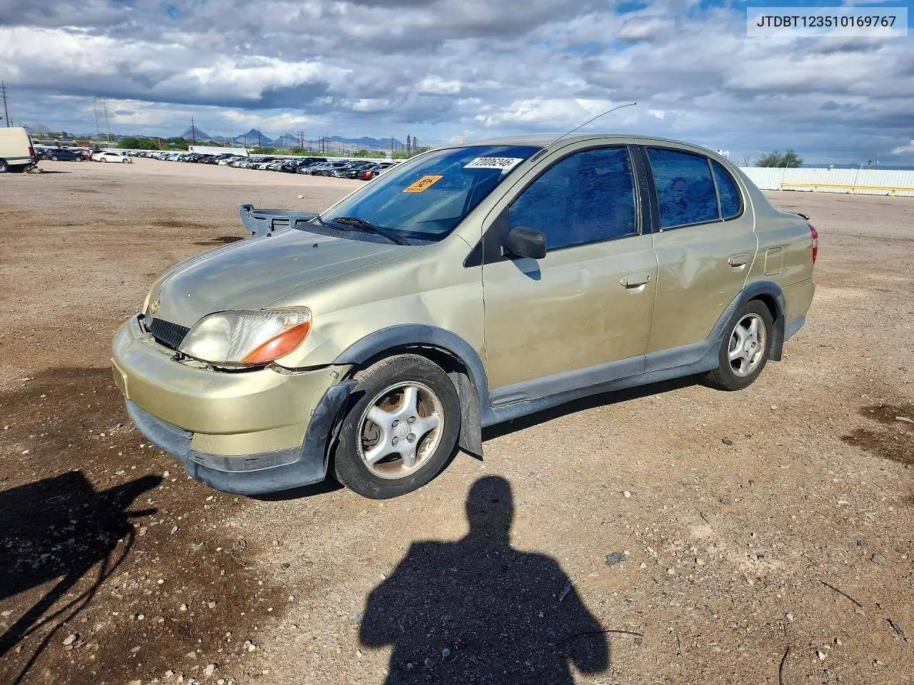 TOYOTA ECHO 2001, VIN JTDBT123510169767