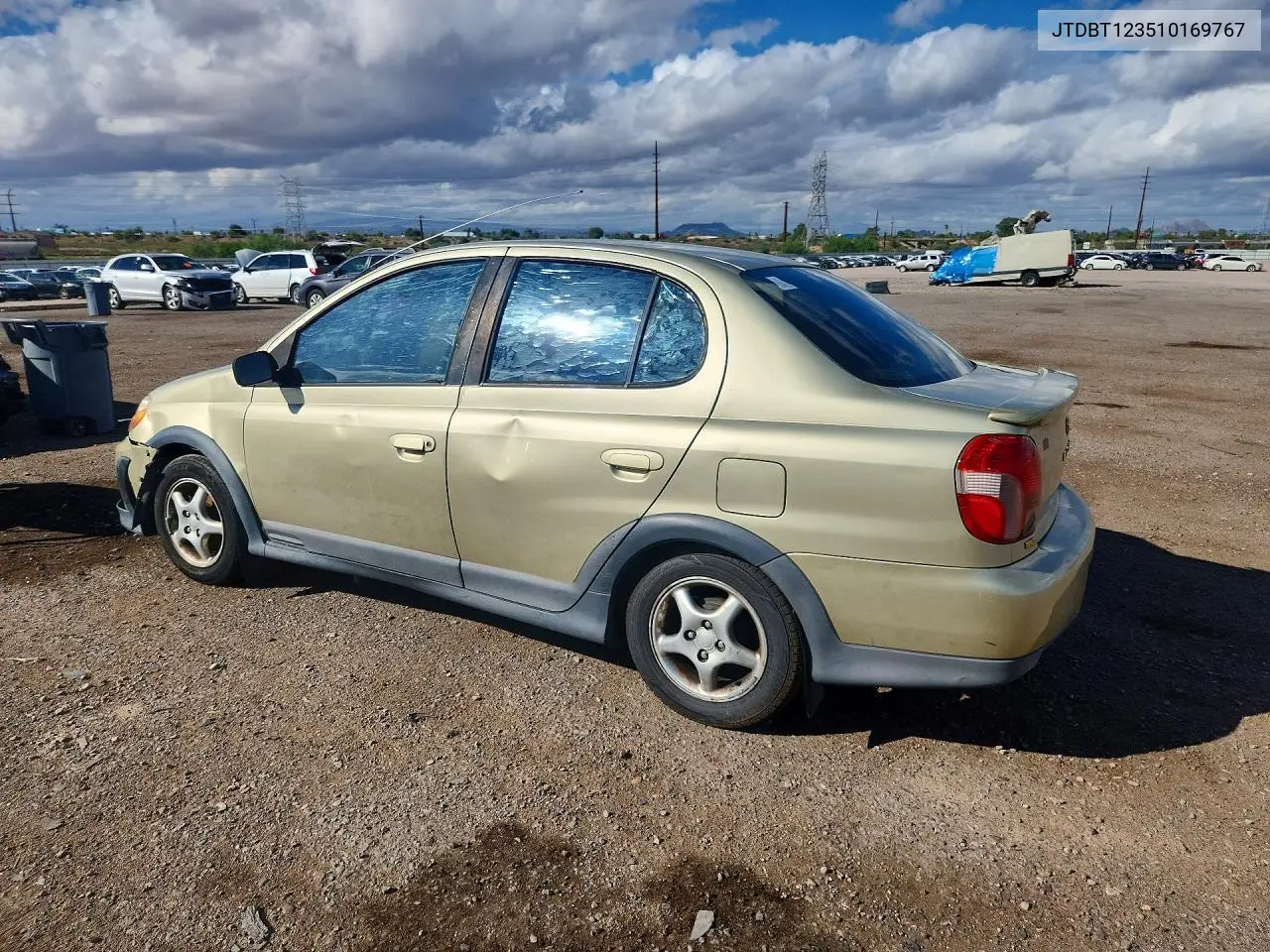 2001 TOYOTA ECHO VIN JTDBT123510169767 — фото 2