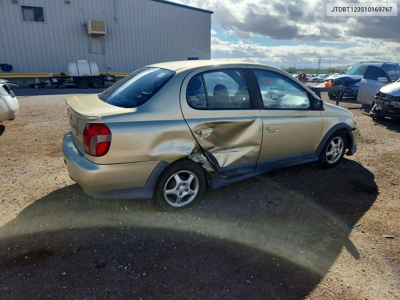 2001 TOYOTA ECHO VIN JTDBT123510169767 — фото 3