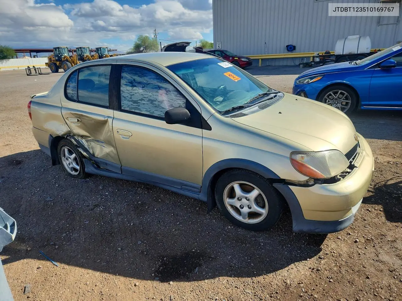2001 TOYOTA ECHO VIN JTDBT123510169767 — фото 4