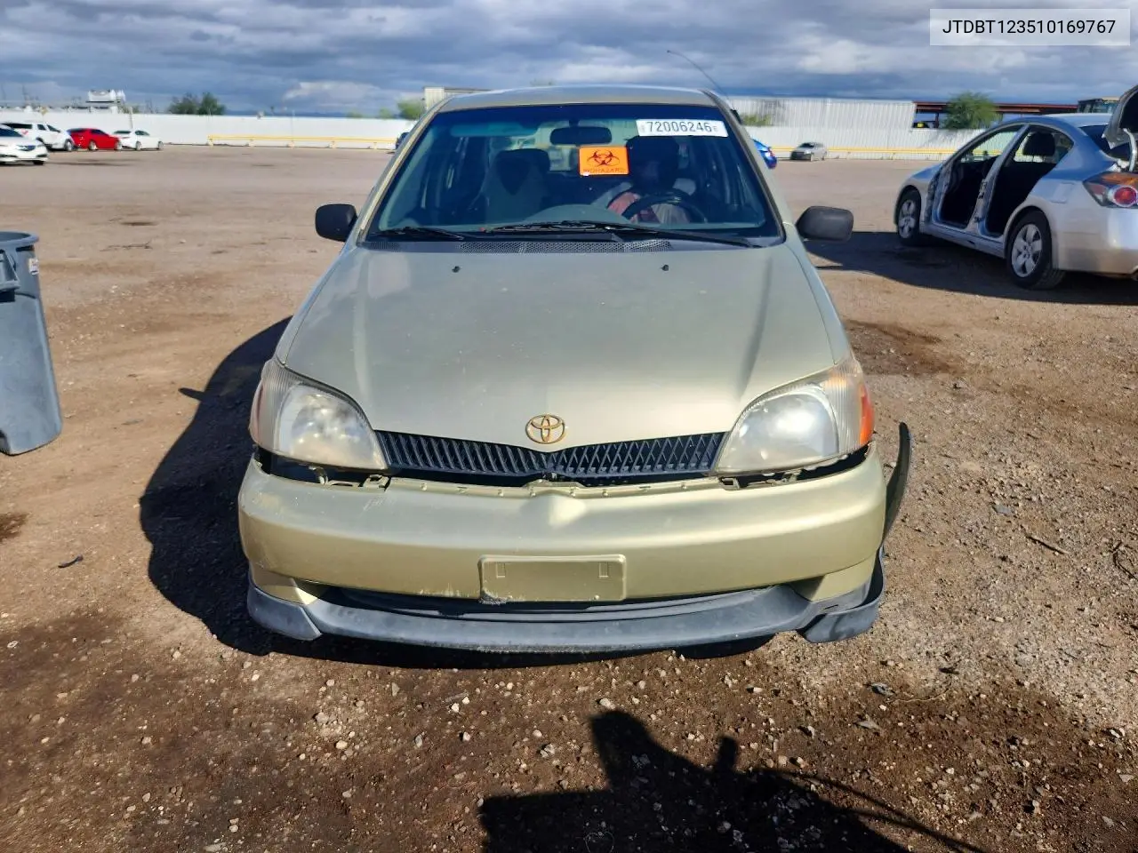 2001 TOYOTA ECHO VIN JTDBT123510169767 — фото 5