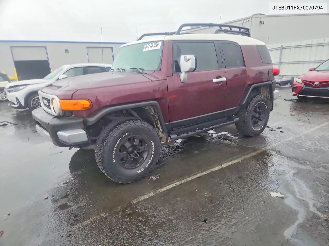 TOYOTA FJ CRUISER 2007, VIN JTEBU11FX70070794