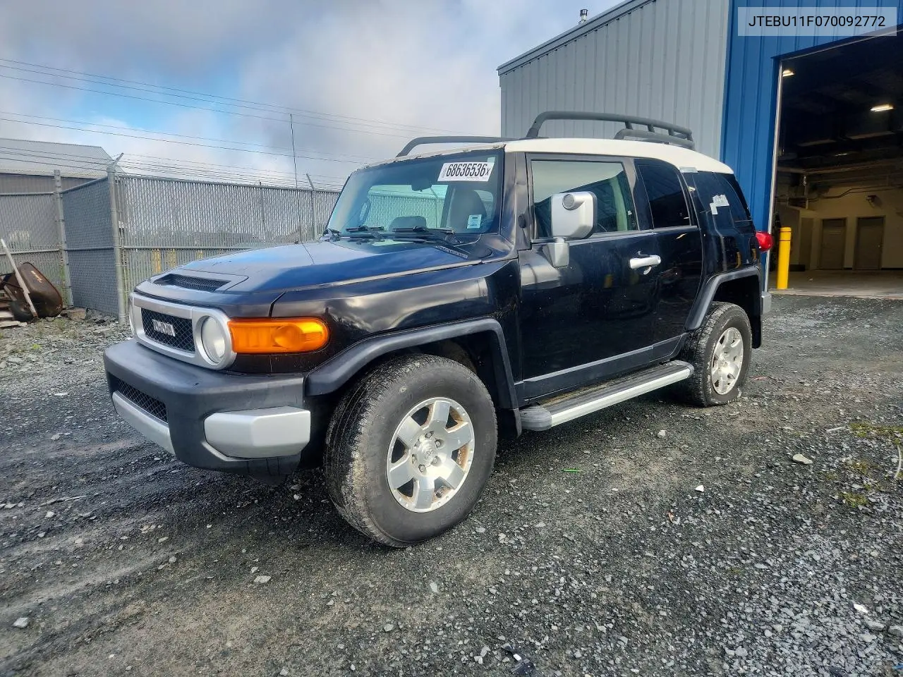 TOYOTA FJ CRUISER 2007, VIN JTEBU11F070092772