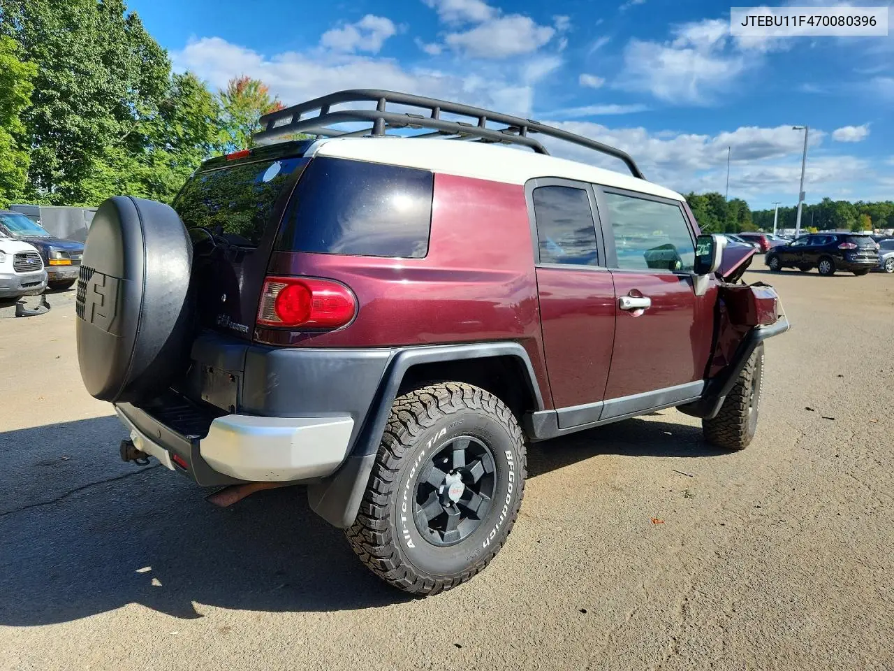 2007 TOYOTA FJ CRUISER VIN JTEBU11F470080396 — фото 3