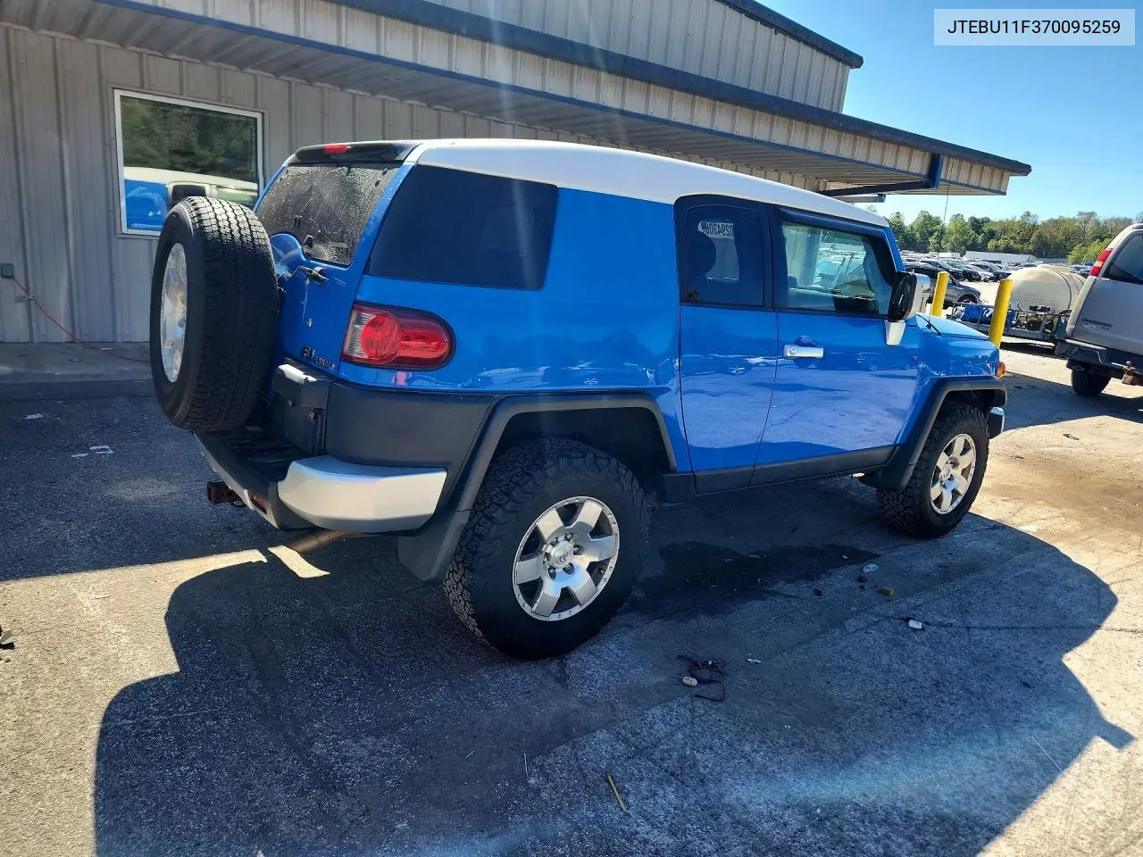 2007 TOYOTA FJ CRUISER VIN JTEBU11F370095259 — фото 3