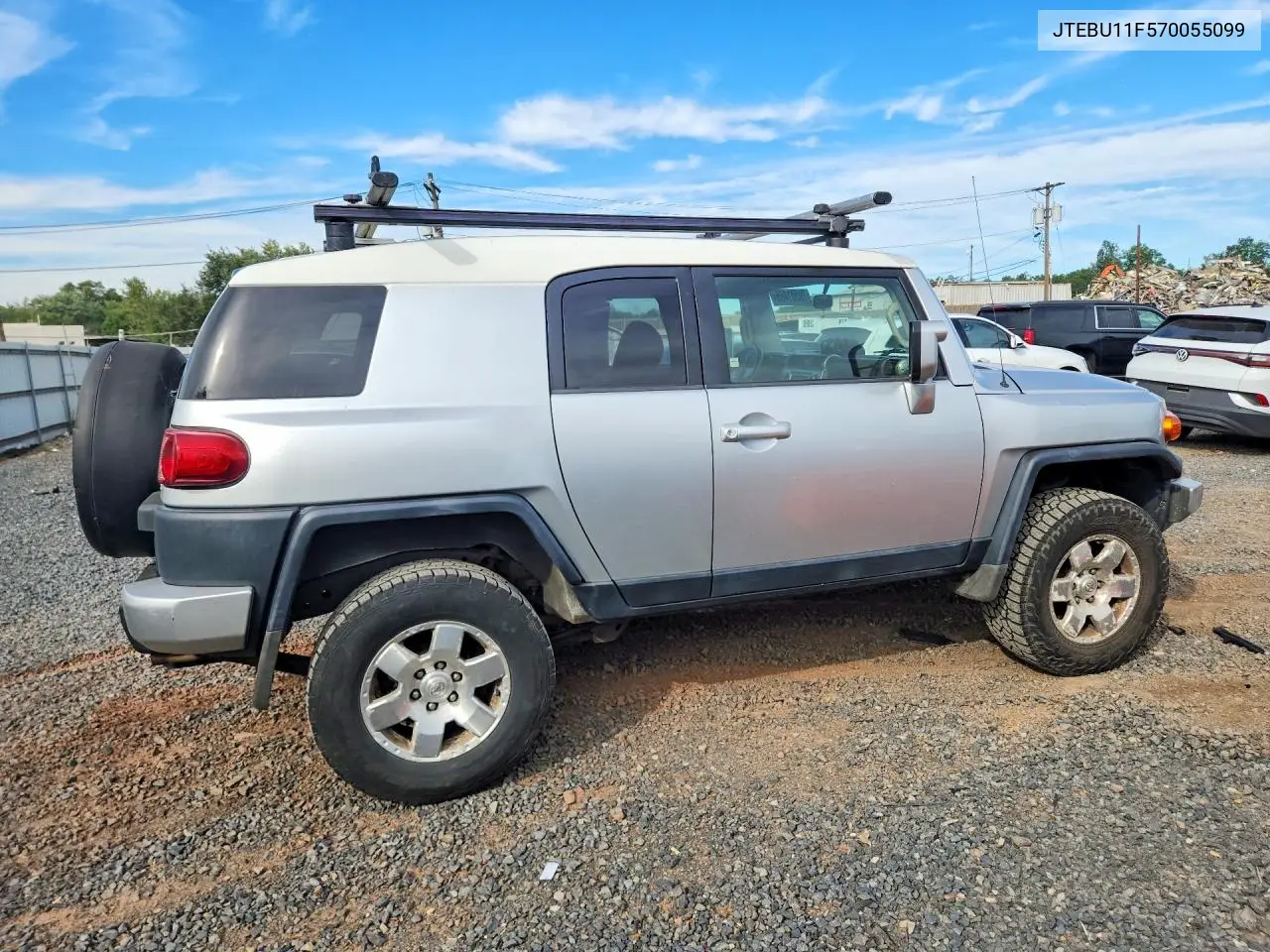 2007 TOYOTA FJ CRUISER VIN JTEBU11F570055099 — фото 3