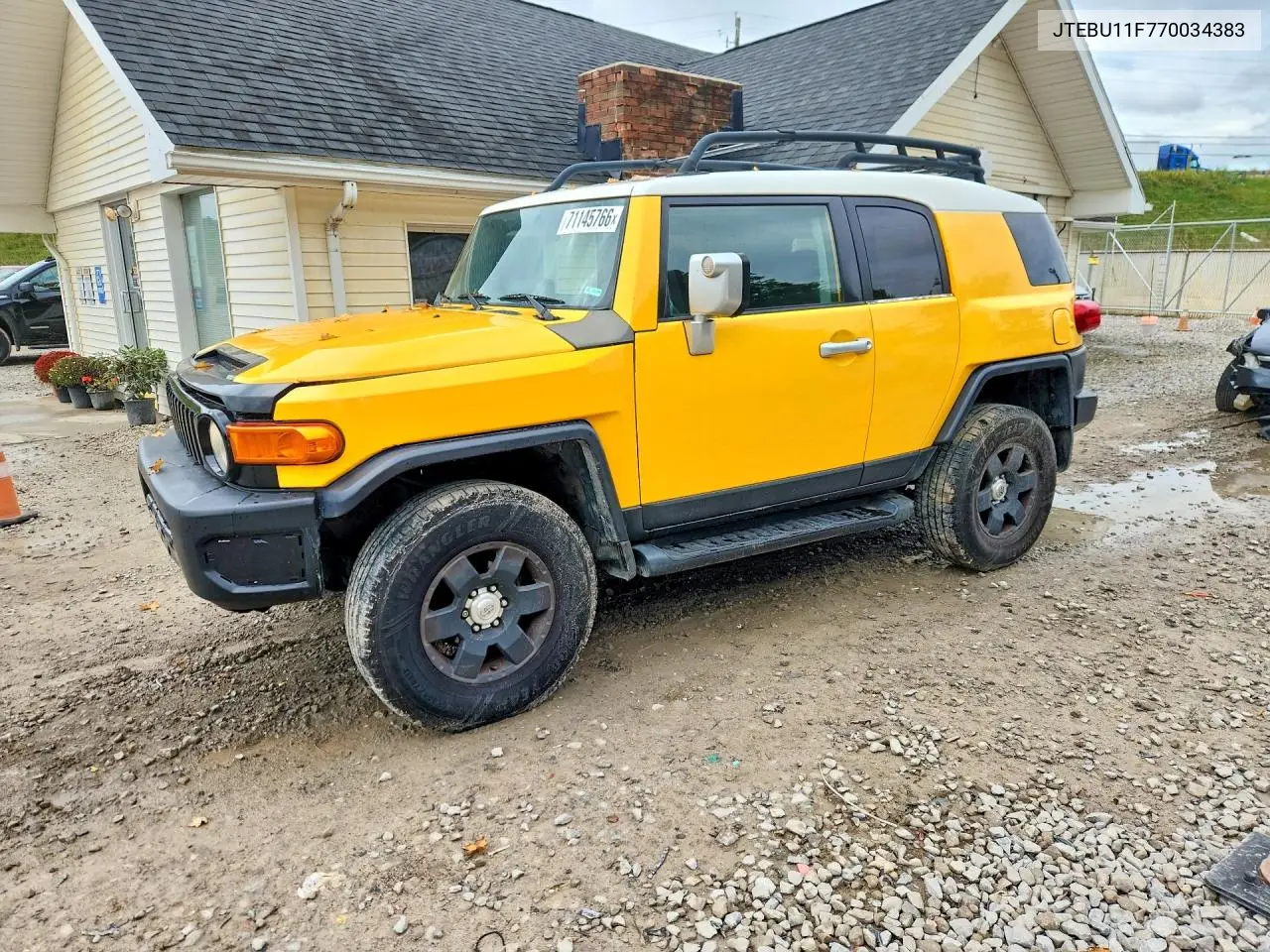 TOYOTA FJ CRUISER 2007, VIN JTEBU11F770034383