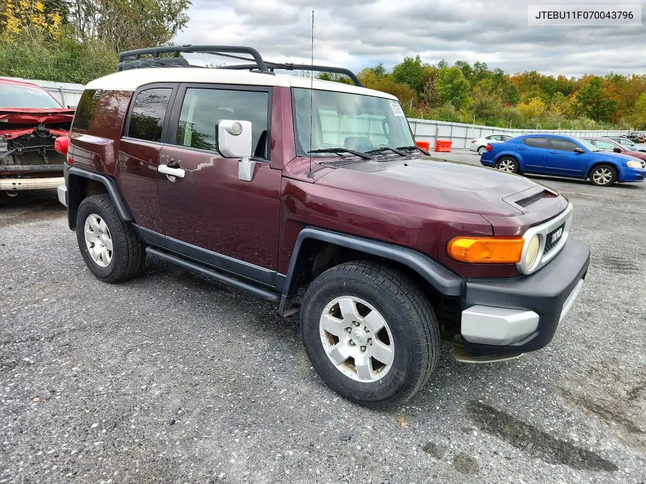 2007 TOYOTA FJ CRUISER VIN JTEBU11F070043796 — фото 4
