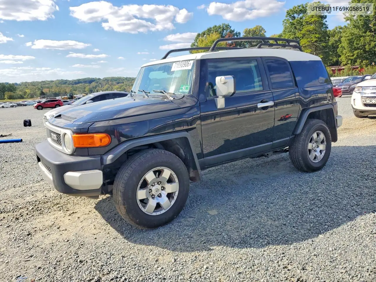 TOYOTA FJ CRUISER 2009, VIN JTEBU11F69K058519