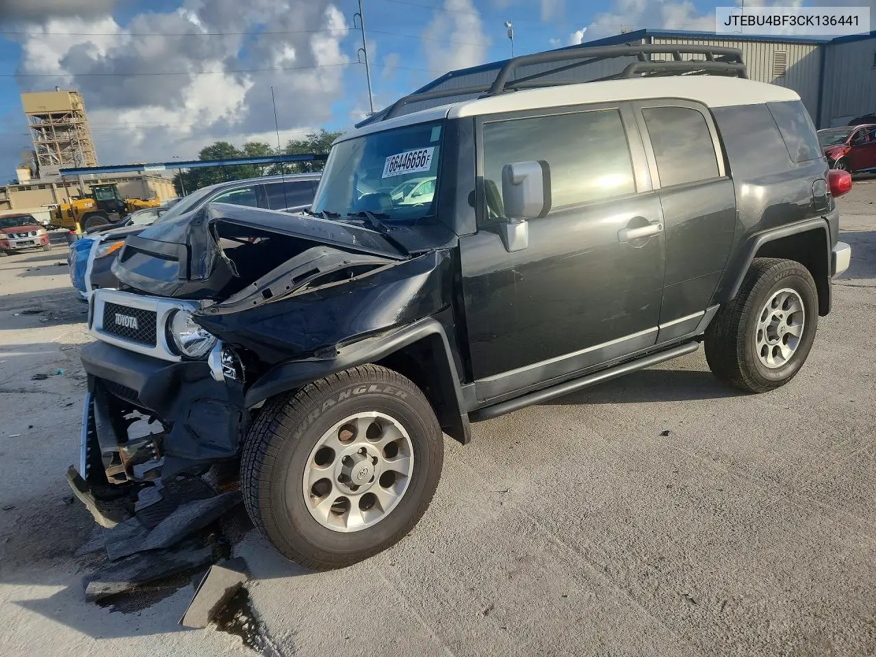 TOYOTA FJ CRUISER 2012, VIN JTEBU4BF3CK136441