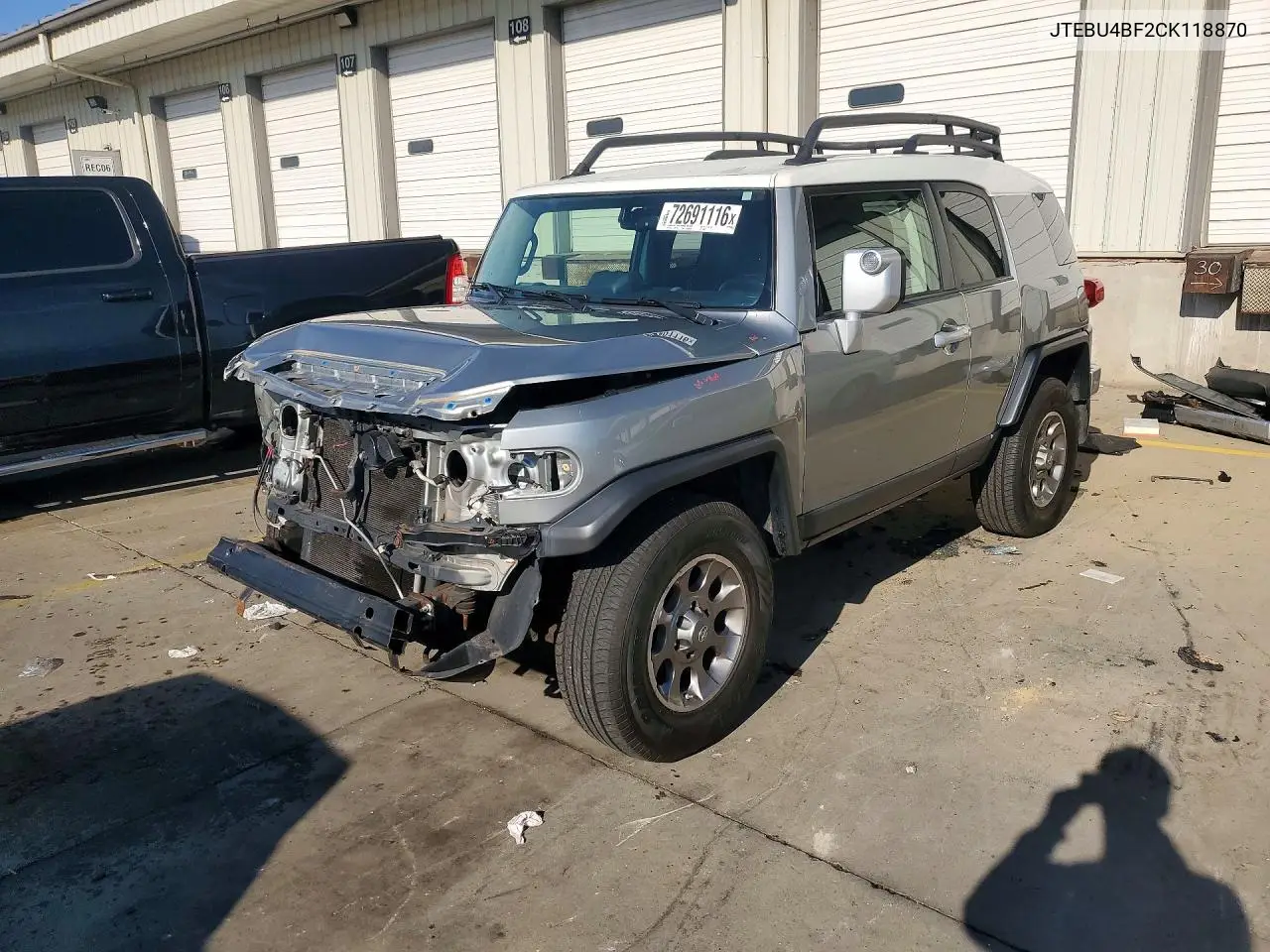 TOYOTA FJ CRUISER 2012, VIN JTEBU4BF2CK118870